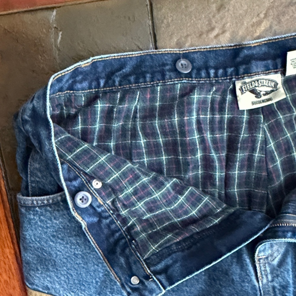 Field & Stream Flannel Lined Reinforced Jeans - Picture 3 of 4